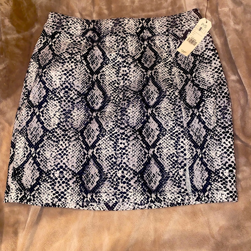 snakeskin skirt
